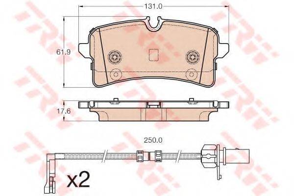 Комплект гальмівних колодок, дискове гальмо